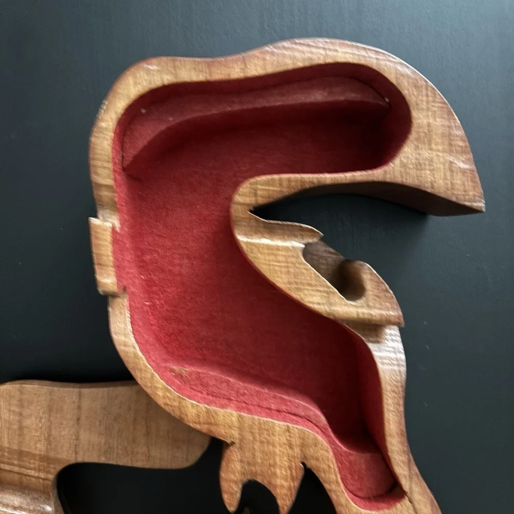 Wood Bird Toucan Parrot‎ Puzzle Hidden Storage Box